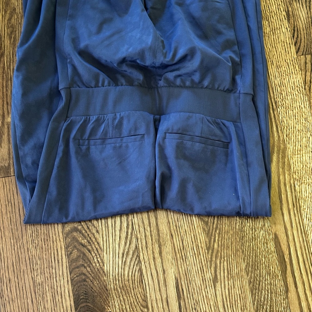 Athleta Brooklyn Textured Jumpsuit Medieval Violet animal print jacquard - Picture 9 of 9